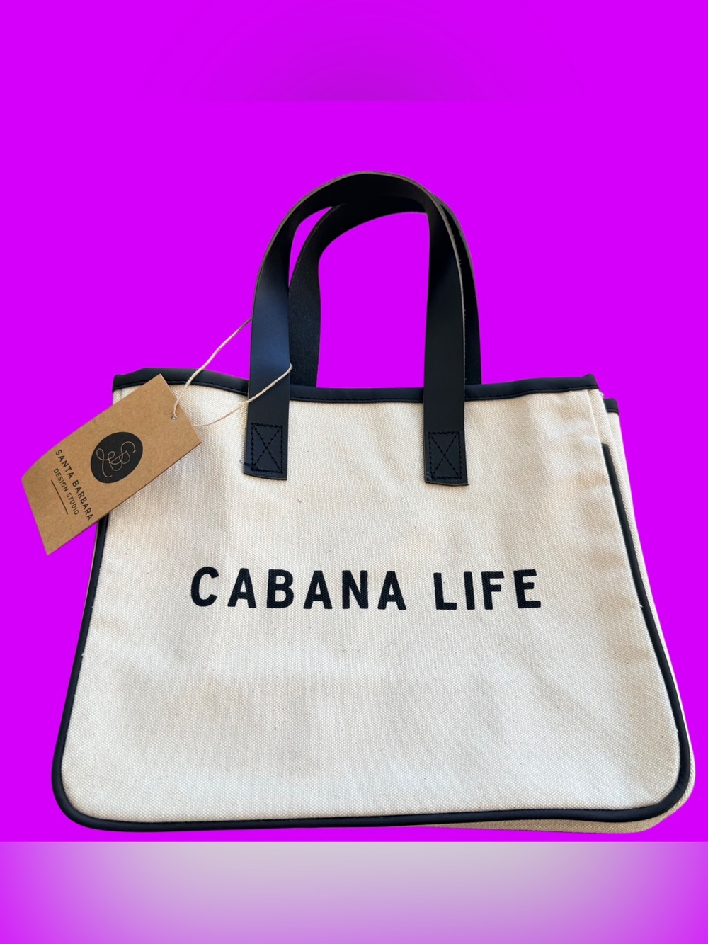 Cabana Life Canvas Tote - NWT